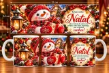 Miniatura de 10 Artes Exclusivas para Canecas com Tema Natal Mágico | Envio Imediato