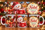 Miniatura de 10 Artes Exclusivas para Canecas com Tema Natal Mágico | Envio Imediato