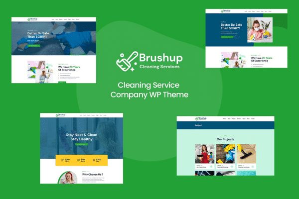 Brushup – Empresa de serviços de limpeza WordPress