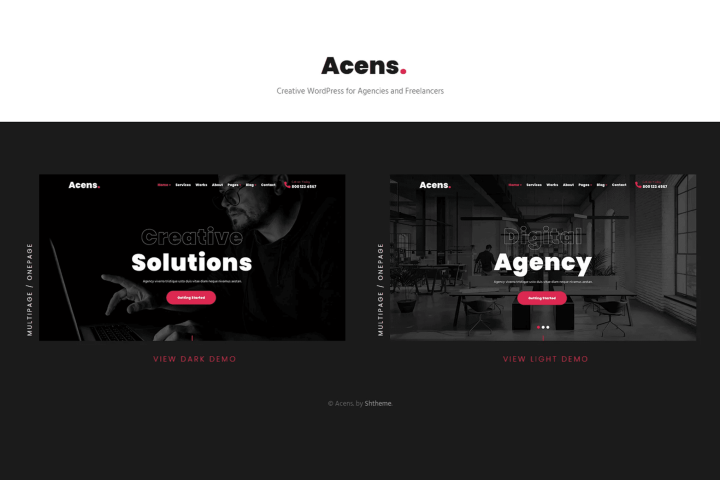 Acens – Tema WordPress para agências criativas