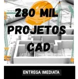 Miniatura de 280mil Projetos Engenharia Autocad + 1600 Planilhas Eng