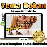 Miniatura de Tema Shopify Rokan + Bônus E Atualizações