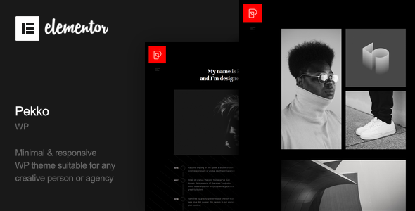 Pekko  - Minimal Dark WordPress Theme