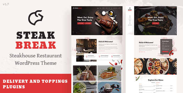 SteakBreak  - Meat Restaurant WordPress Theme