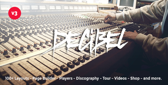 Decibel  - Professional Music Wordpress Theme