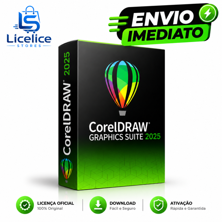 CorelDRAW Graphics Suite 2025 MAC OU Windows Vitalício - C\ Nota Fiscal