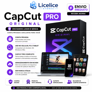 Capcut Pro 2027 - Conta ORIGINAL