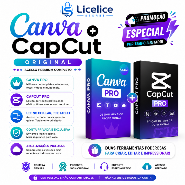 Capcut Pro + Canva Pro Original