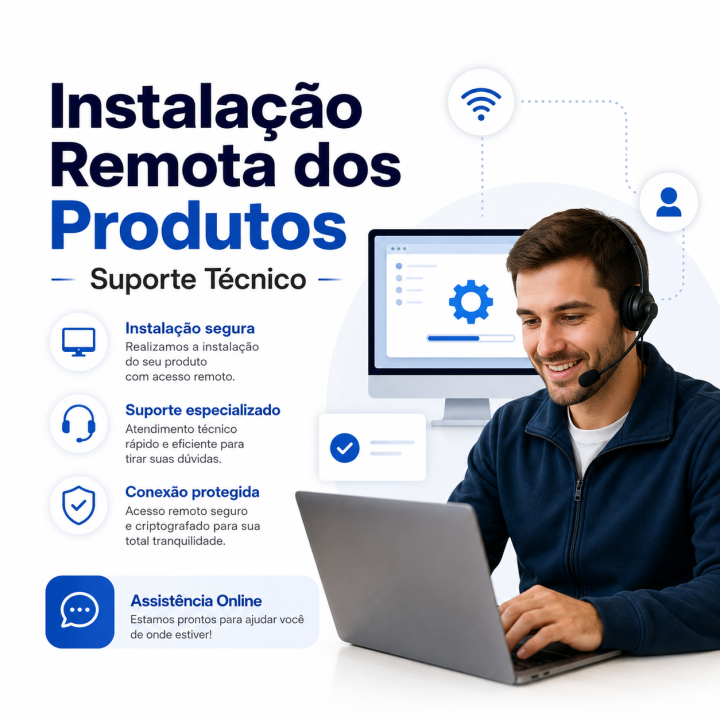Instalação remota dos produtos