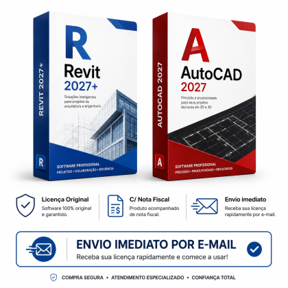 Revit 2027+ AutoCAD 2027 Original Licença Vitalícia C\ Nota Fiscal- (Envio imediato por e-mail)