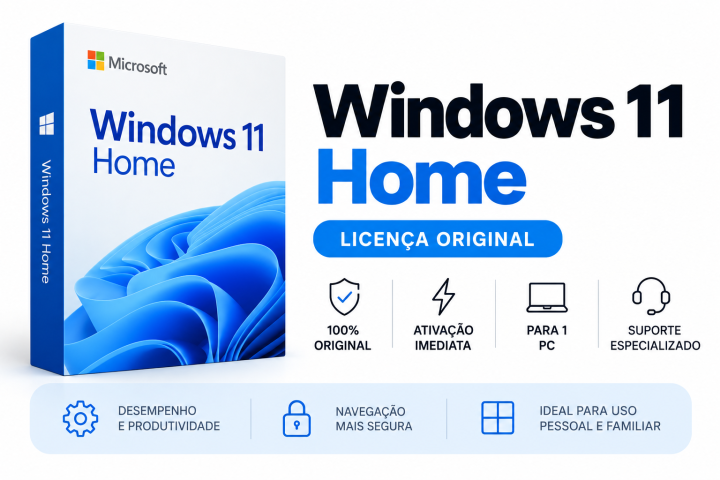 Windows 11 Home –KEY ORIGINAL ENVIO IMEDIATO