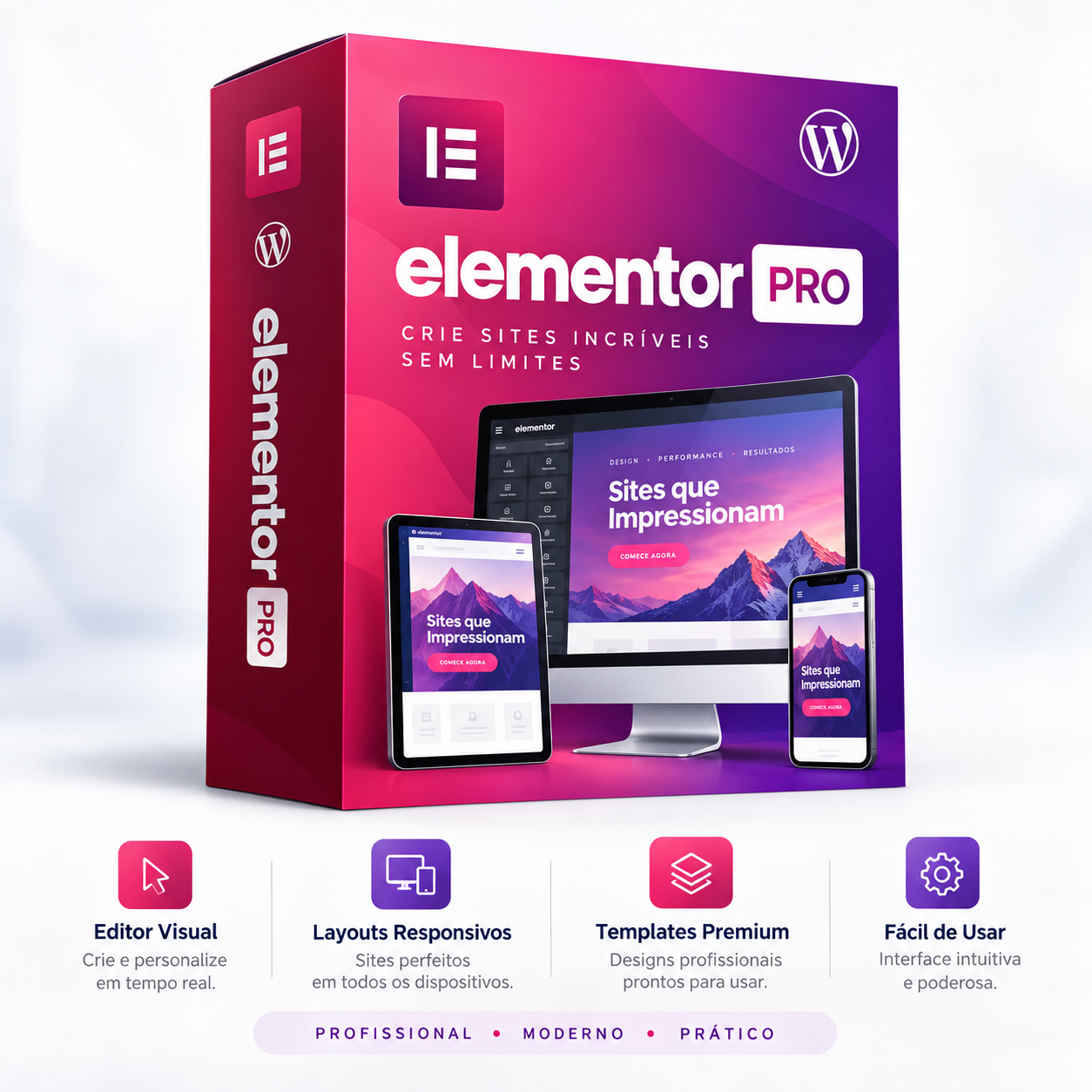 Elementor Pro para WordPress 2027 Original Envio Imediato