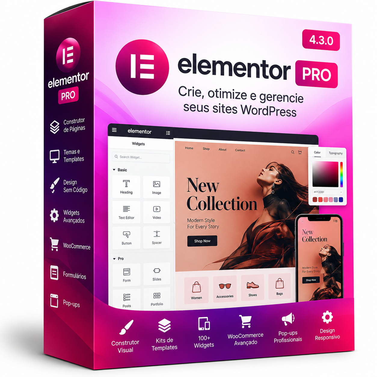 Elementor Pro   e  Templates Kit–Envio Automático