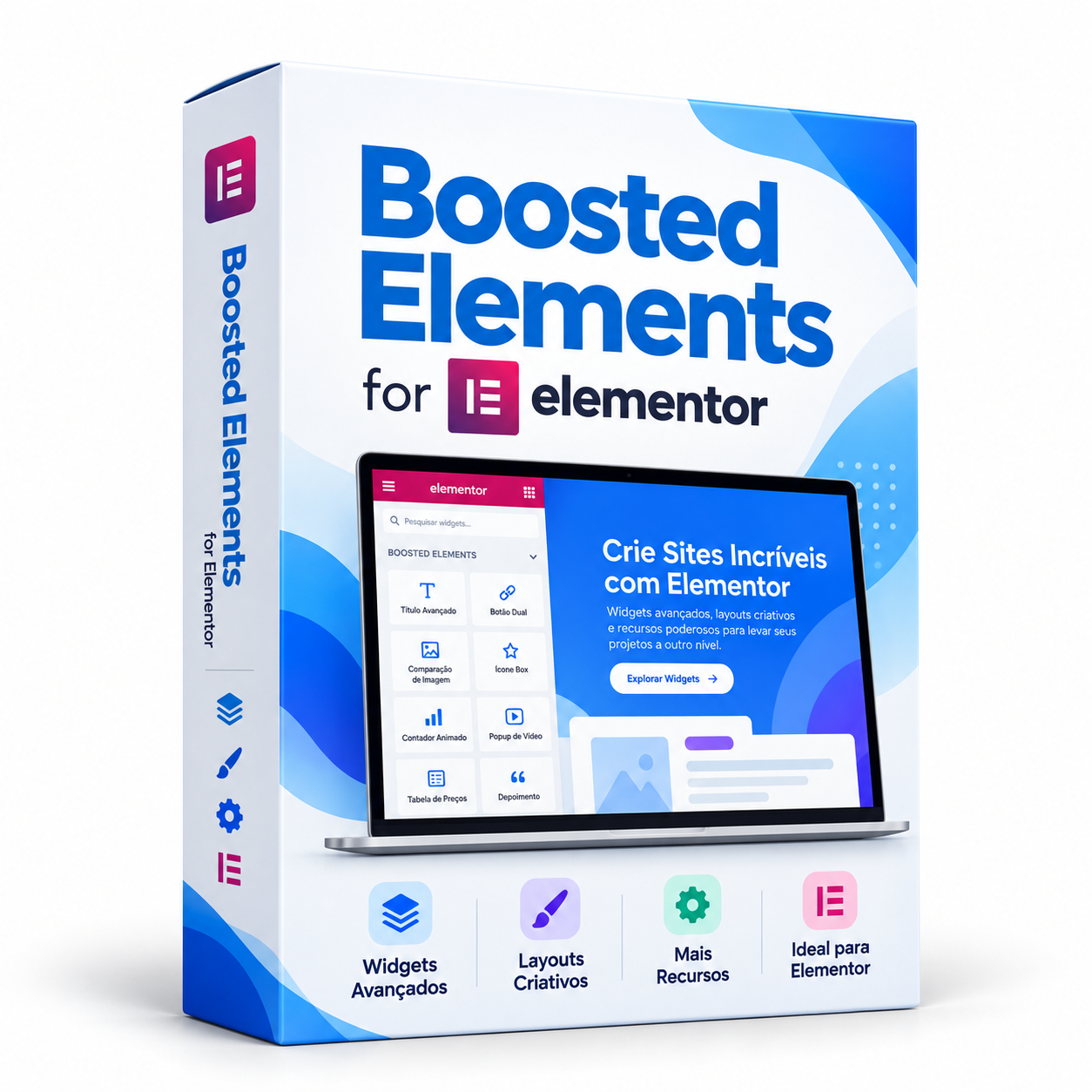 Boosted Elements para Elementor - Envio imediato