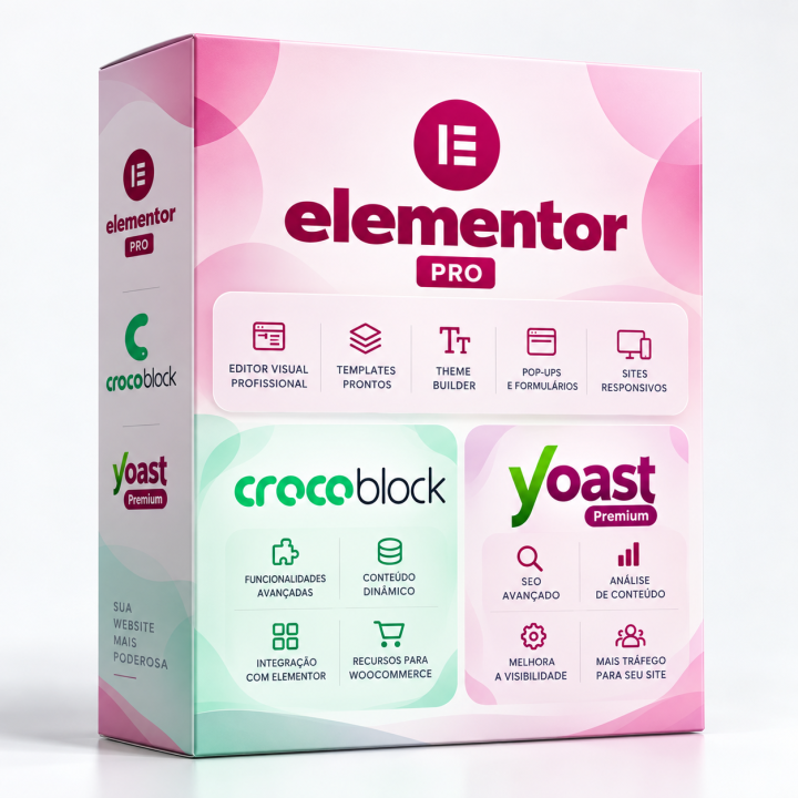 Elementor Pro + Crocoblock + Yoast Premium para WordPress