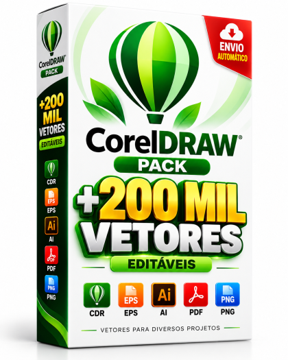 Corel Pack +200 Mil Vetores –Envio Automático