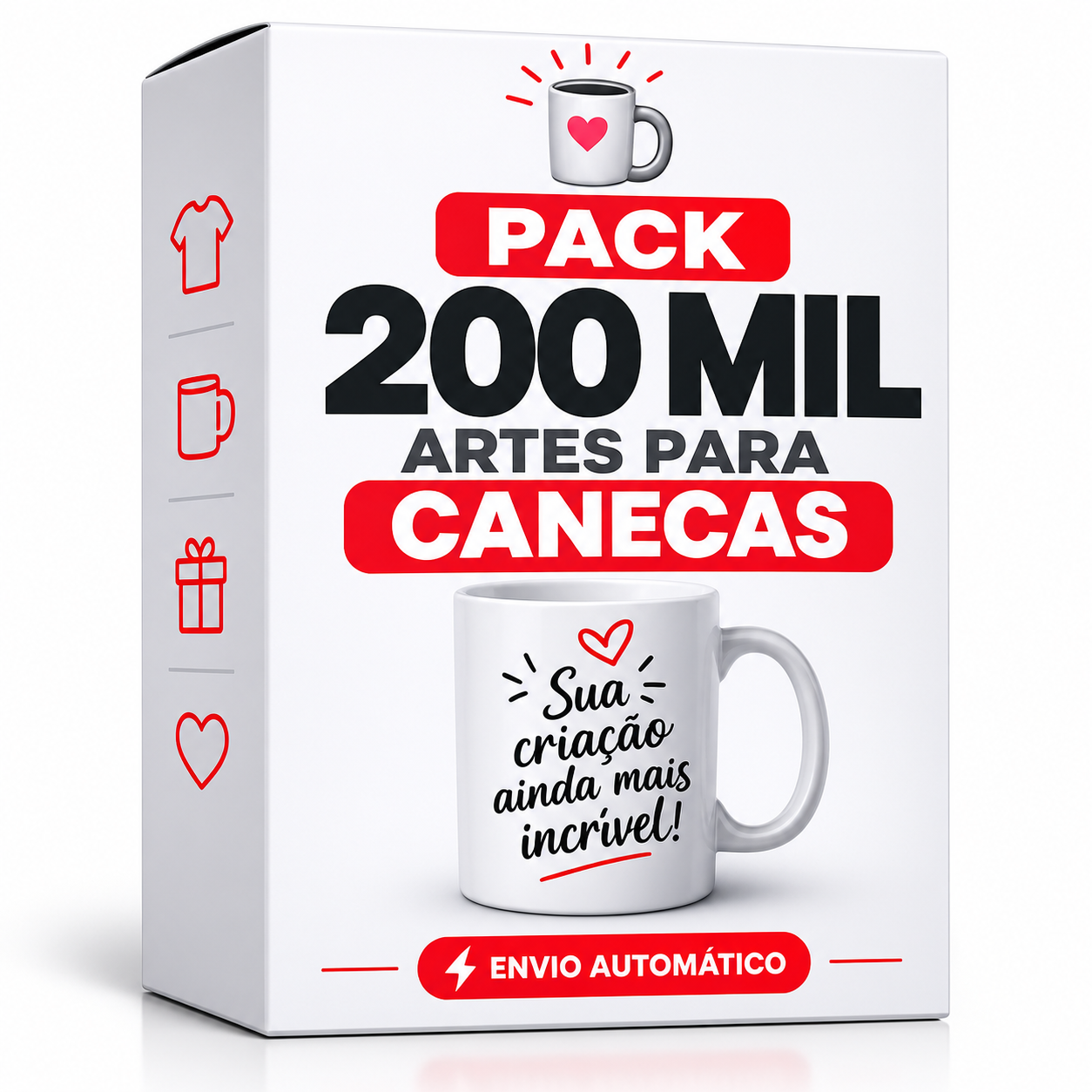 Pack 200 Mil Artes para Canecas –Envio Automático