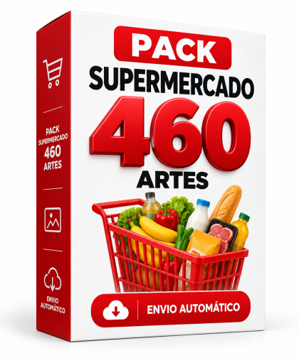 Pack Supermercado 460 Artes –Envio Automático