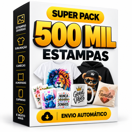 Super Pack 500 Mil Estampas –Envio Automático