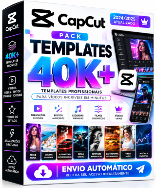 Pack Templates CapCut 40K+ –Envio Automático