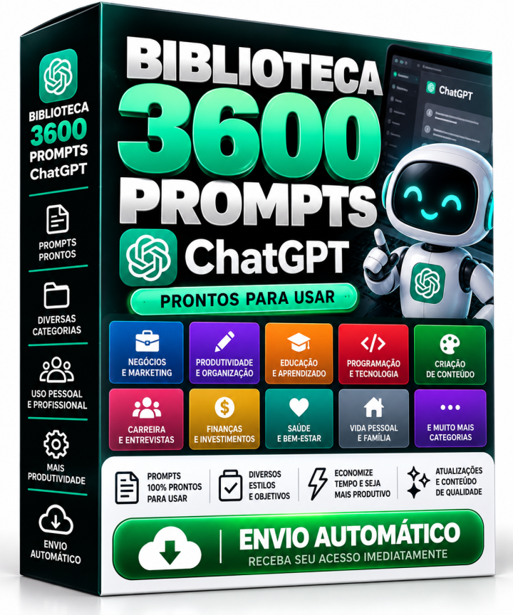 Biblioteca 3600 Prompts ChatGPT –Envio Automático