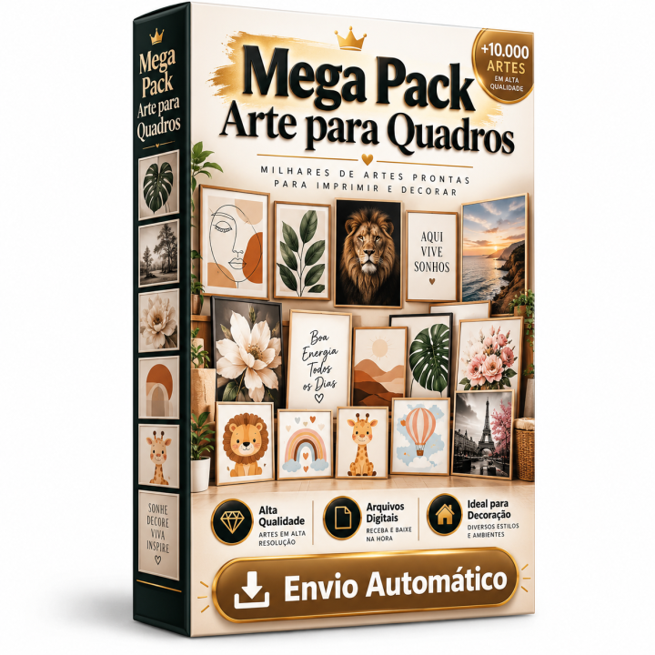 Mega Pack Arte para Quadros –Envio Automático