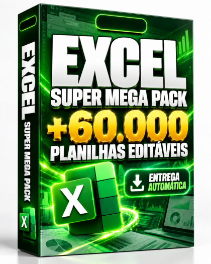 Super Mega Pack +60.000 Planilhas Editáveis - Envio Imediato