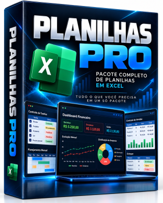Planilhas Pro Excel +20 Planilhas Editáveis  - Envio Imediato