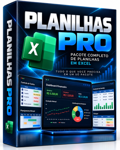 Planilhas Pro Excel +20 Planilhas Editáveis  - Envio Imediato