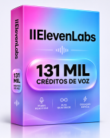 Miniatura de ElevenLabs – 131 Mil Créditos de Voz – Envio Automático