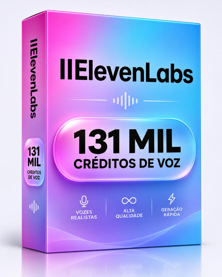ElevenLabs – 131 Mil Créditos de Voz – Envio Automático
