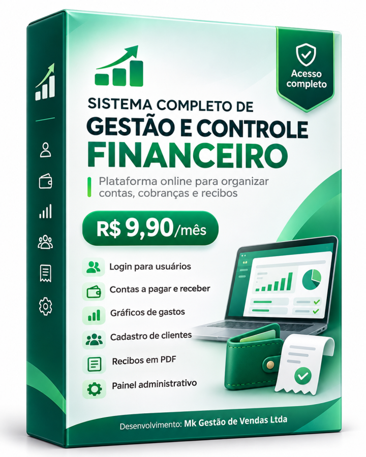 Sistema Completo de Gestao e Controle Financeiro